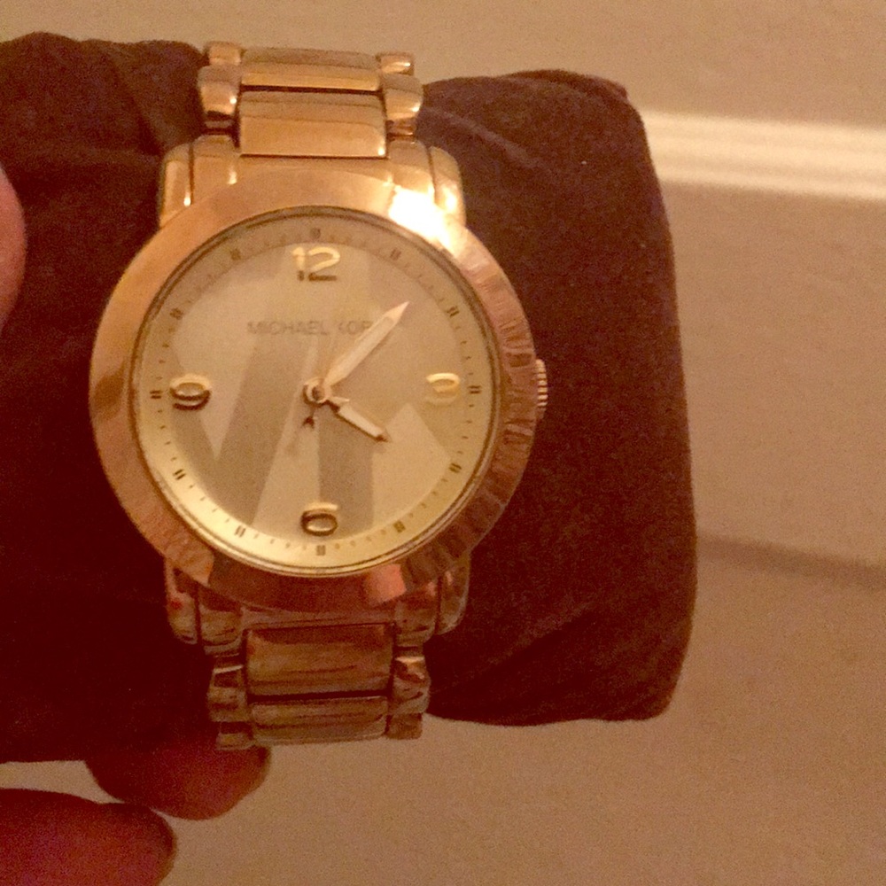 Michael Kors gold colored watch authentic
